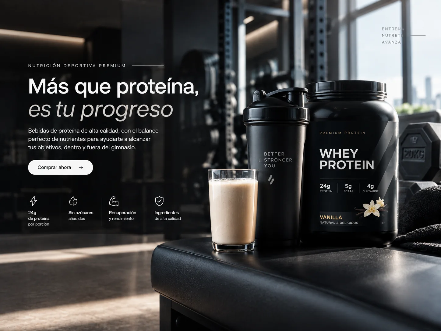 Proyecto desarrollado para nutrición deportiva